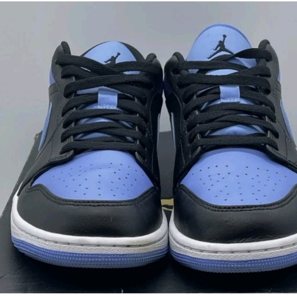 Jordan Black and Blue Sneakers - Picture 1 of 5